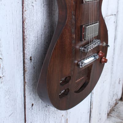 CMG Chris Mitchell USA Custom Ashlee Steampunk Electric Guitar with Gig Bag image 14