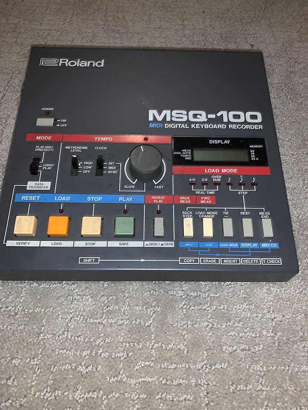 Roland MSQ-100 Digital Keyboard Recorder Old School Sequencer MIDI + SYNC image 1