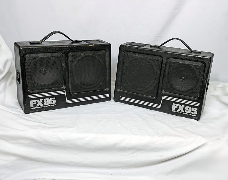 KRACO Digital Effects 100w FX 95 Speakers Truck Boxes Vintage Pair image 1