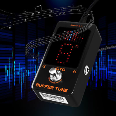 JOYO JF-19 Buffer Tune Pedal Accurate Tuner LED Screen Electric Bass, Guitar etc image 11