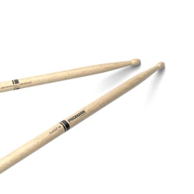 ProMark Classic 5B Shira Kashi Oak Wood Tip Drumstick image 4