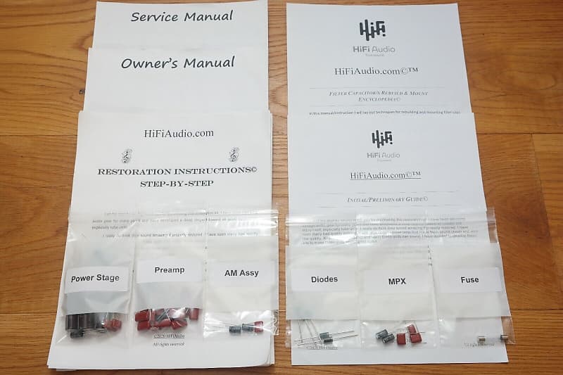 McIntosh MX112 restoration kit filter capacitor repair rebuild fix  			