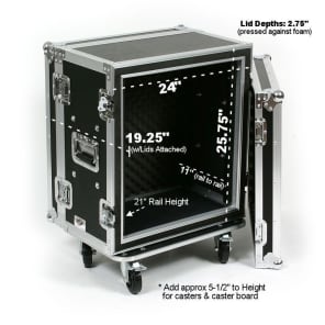 OSP SC12U-12 12 Space ATA Shock Effects Rack w/Casters image 2