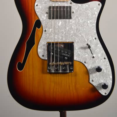 Pre-Owned Dillion T-Style Sunburst Semi-Hollow Electric Guitar for sale