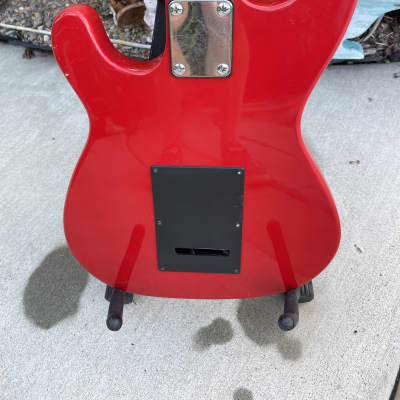 Vintage 70's Hondo Single HB Lead Guitar In Fiesta Red image 8