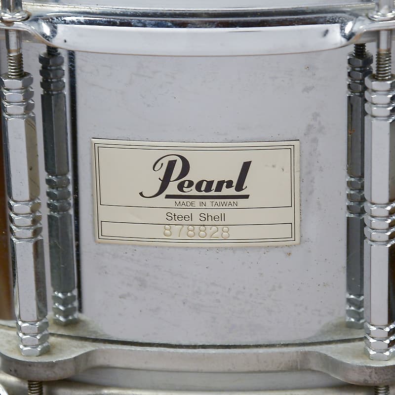 Pearl S-814D Free-Floating Steel 14x6.5" Snare Drum (1st Gen) 1983 - 1991 image 7