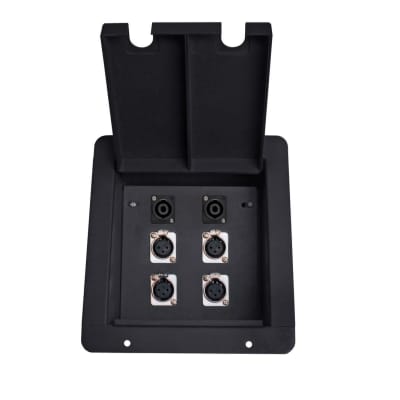 Elite Core FB4-SP Recessed Floor Box With 4 XLRF + 2 Speakon image 15