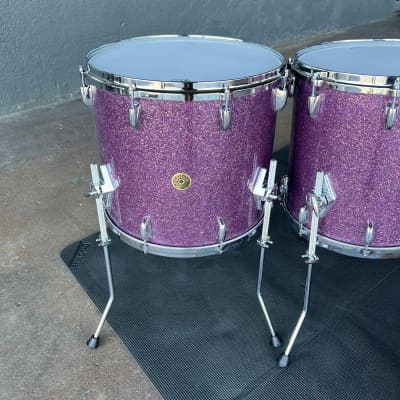 Gretsch USA Custom 6-Piece 8/10/12/14/16/22" Drum Set Kit in Purple Glass image 9