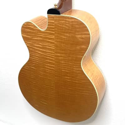 Triggs Acoustic Jumbo Cutaway 2010 - Blonde Flame Maple image 5