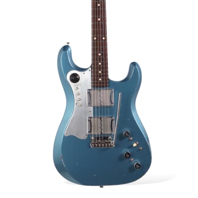 Fiam Guitars Mirari 2023 Pelham Blue over Silver. By past Ronin Guitars luthier Izzy Lugo. NEW (Authorized Dealer) image 2