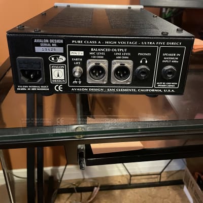 Avalon U5 Direct Box / Instrument Preamplifier 2010s