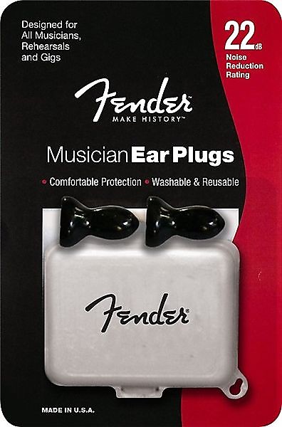 Fender Musician Series Ear Plugs, Black 2016 image 1