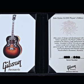 2014 Gibson SJ-200 Bob Dylan Custom Shop Players Edition Vintage Sunburst image 8