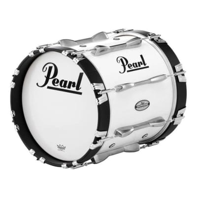 Pearl 14X14 Championship Maple Marching Bass Drum #33 Pure White