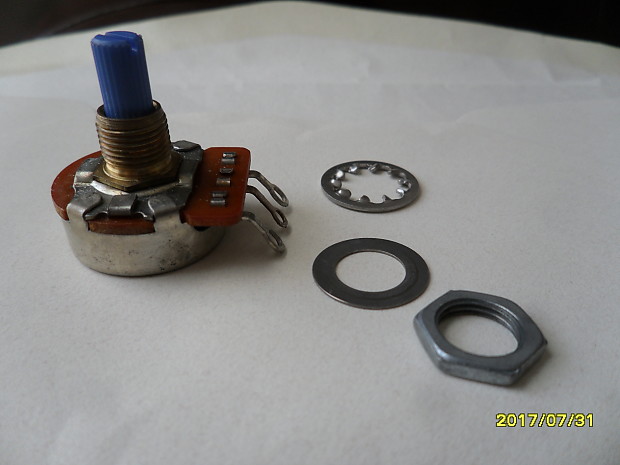 1977 70s CTS potentiometer pot 250k, fender gibson NOS never used 1377737  021857