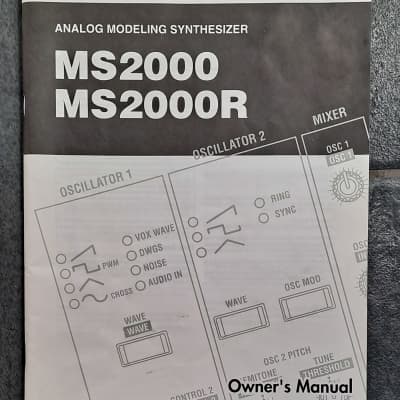 Korg MS2000 manual