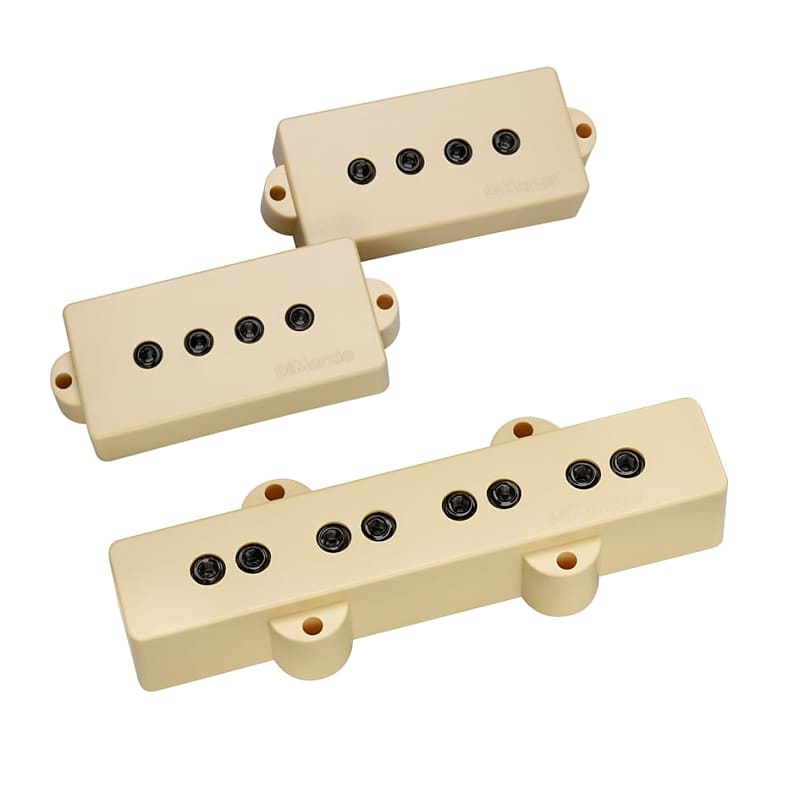 DiMarzio Model PJ 4 String Bass Pickup Set Creme Covers Reverb