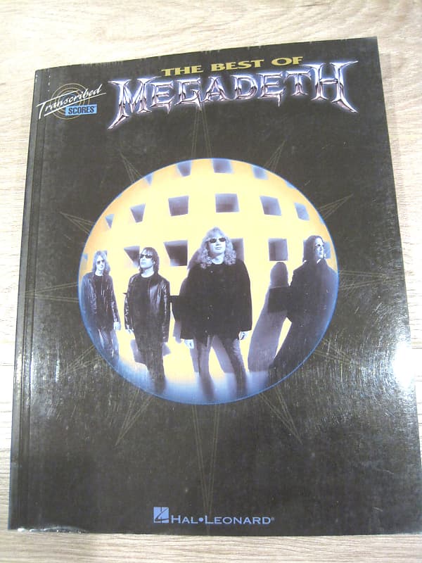 Megadeth Best of Transcribed Scores Sheet Music Song Book Guitar