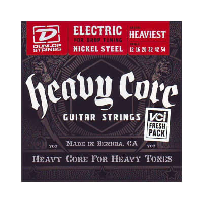 Cuerdas Eléctrica Dunlop Heavy Core Nickel Steel 12-54 image 1