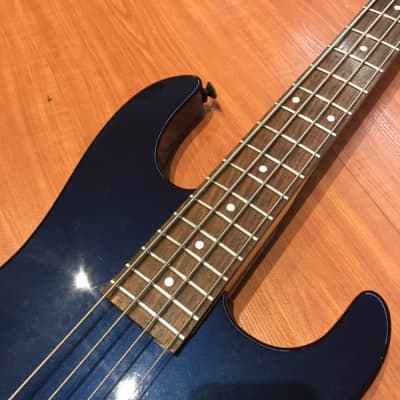 Charvel CHS4 DMB Dark Metal Blue Gloss Finish 4 String Bass Guitar image 5
