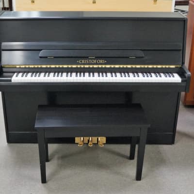 Cristofori Professional Upright Piano Ebony Satin image 1