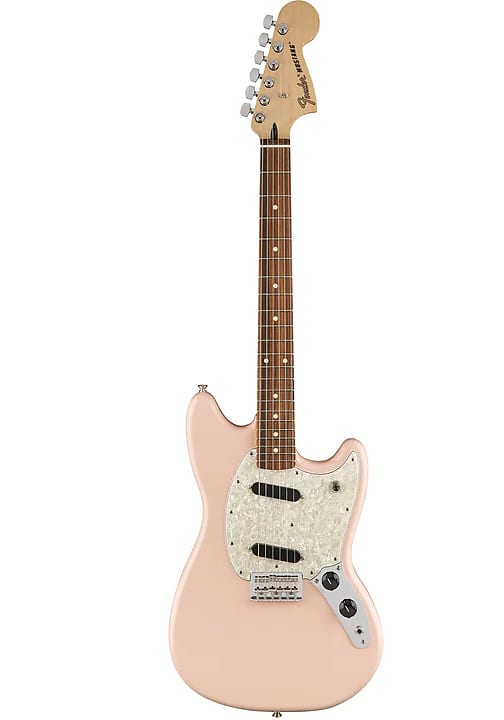 Fender Mustang 6 String Electric Guitar - Shell Pink image 1