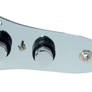920D Custom Shop JB-CON-CH/BK+T Loaded '62 Jazz Bass Concentric Control Plate w/ Toggle