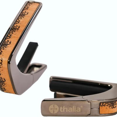 Thalia Capo Deluxe Series TH-CB201-14 Black Chrome w Flamed Maple