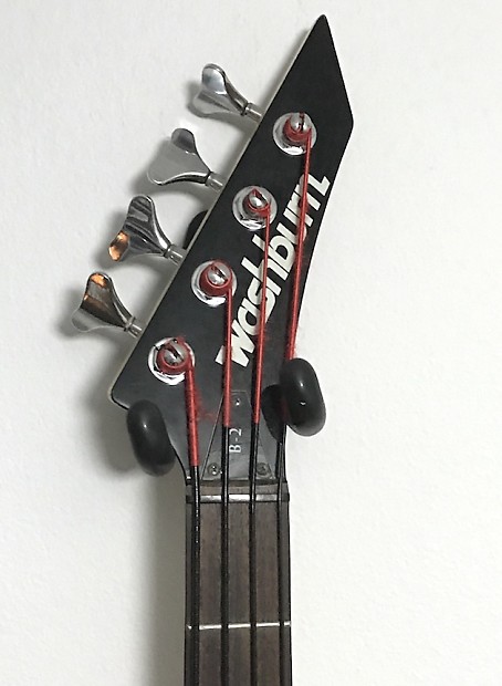 80's Washburn B-2 white Bass guitar very Clean | Reverb