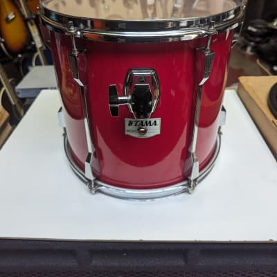 1980s/1990s Tama Made In Japan Rockstar-DX "Hot Red" Wrap 12 x 13" Tom - Looks Really Good - Sounds Great! image 1