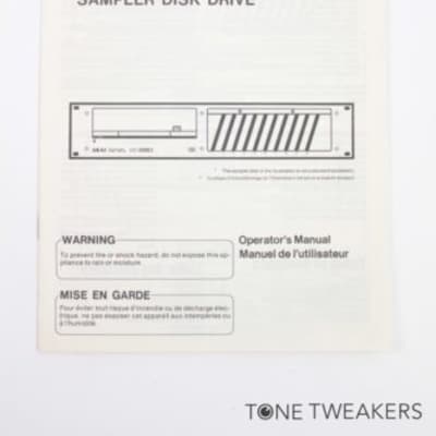 Akai MD280 Sampler Disk Drive Owner Manual s612 Instruction VINTAGE SYNTH DEALER