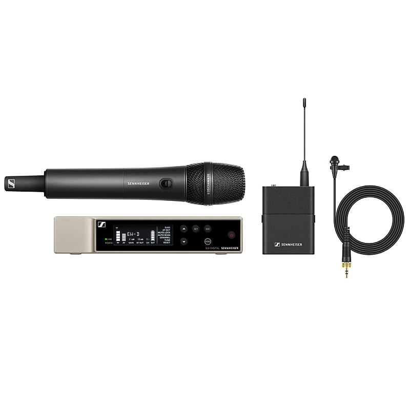 Mint Sennheiser EW-D ME2/835-S Combo Wireless Handheld & Lav Mic System, Band Q1-Q6 image 1