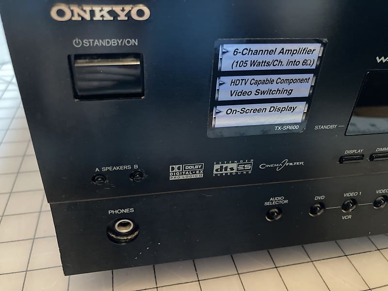Onkyo TX-SR600 2002 AV Digital Receiver Tested and Working