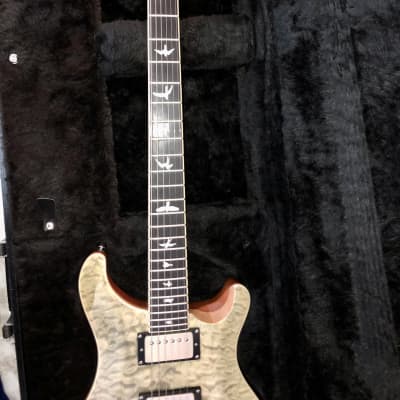 PRS SE Custom 24  Quilted select top  with matching headstock & Ebony fretboard  2015 - With Bare Knuckle  Pickups Unpotted  Mules. Brushed Nickel covers. Hard Case Included image 12
