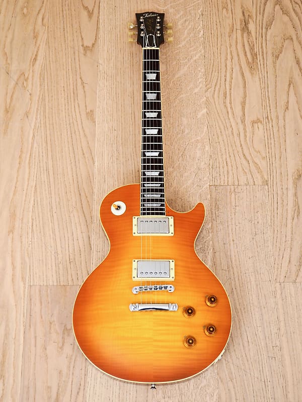 1985 Tokai Love Rock LS-65 Standard Ice Tea Burst Flame Top Guitar Japan w/  Lifton-Style Case