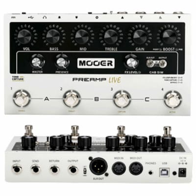 Mooer Preamp LIVE Guitar Multi Preamp Effects Processor with