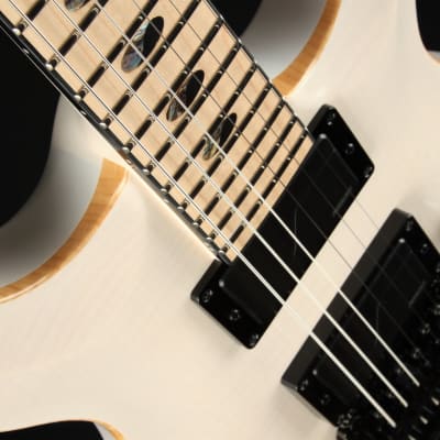 Caparison - Angelus-NH Nick Hipa Signature - 5A Flame Maple Top - Trans White -  Electric Guitar with Gig Bag image 15
