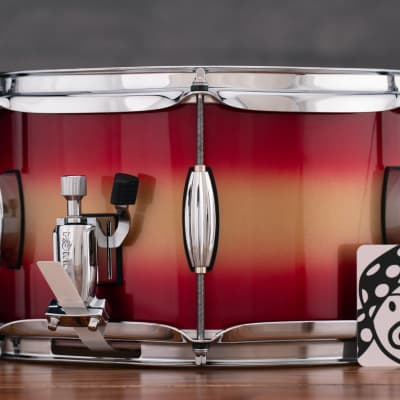 Pork Pie 14 X 6.5 Hip Pig Snare Drum, Red Gold Duco image 7