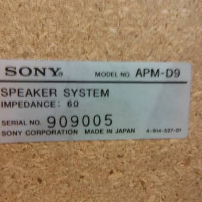 Vintage Pair of SONY APM 9 3 WAY Speakers Reverb