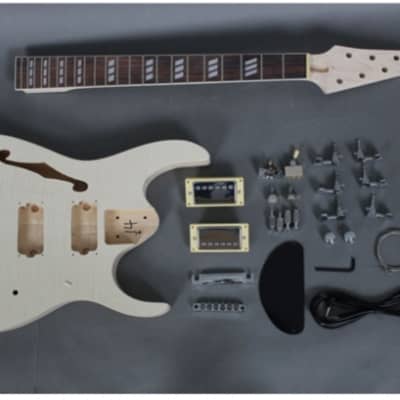 IYV IESB-300 Solid Top-Semi Hollow Body Electric Guitar, Trans