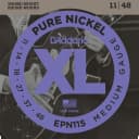 D'Addario EPN115 Pure Nickel Electric Guitar Strings, Blues/Jazz Rock, 11-48