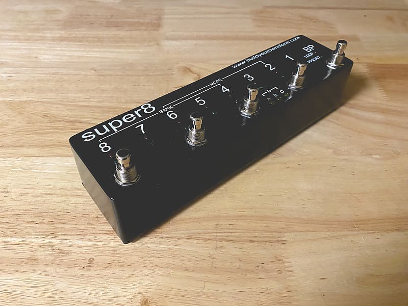 Build Your Own Clone B.Y.O.C. Super8 Programmable Looper Switcher 8 Loops Input Buffer Pedal