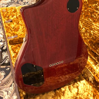 Asher ES1 model Neck-Through and String-Through body guitar 2017 Nitro Vintage Burst lacquer image 7