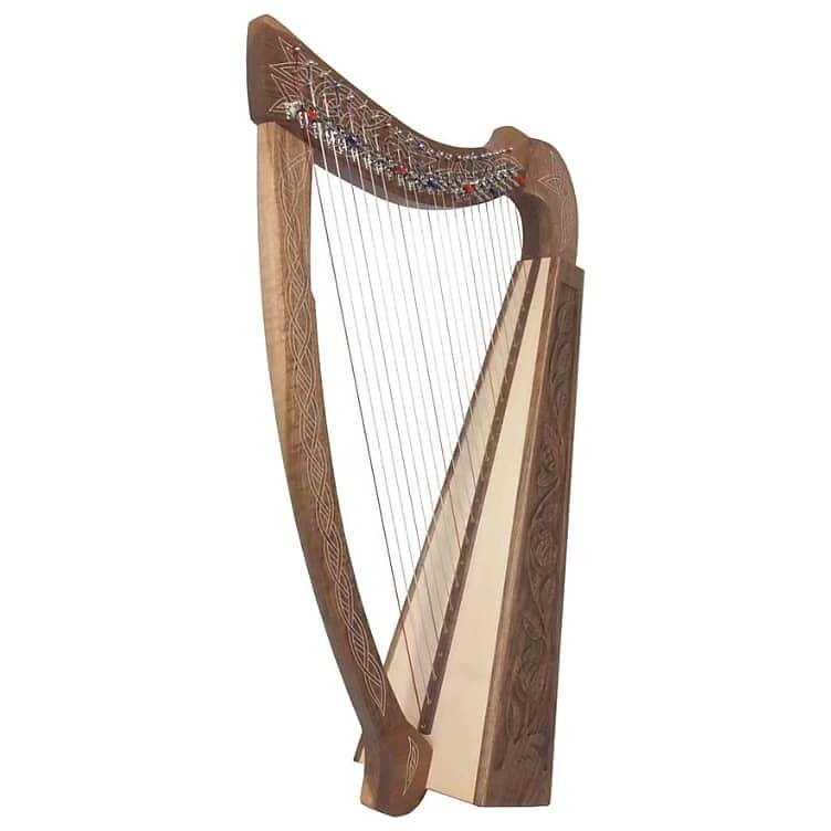 Mint Mid East HTHALC Roosebeck 22-String Heather Harp W/Full | Reverb