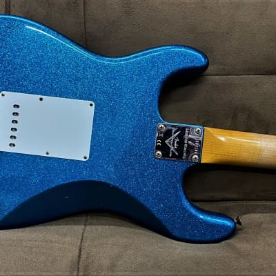 Fender Stratocaster, Limited Edition, Custom Shop, Journeyman Relic, June 2021 CS APAC Show Rebuild #73 New 1965 Aged Blue Sparkle image 14