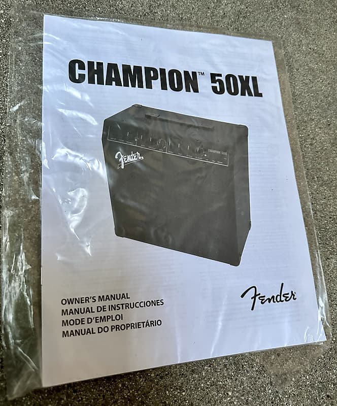 Fender CHAMPION 50XL Guitar Amp Amplifier Owners Manual Brochure New image 1