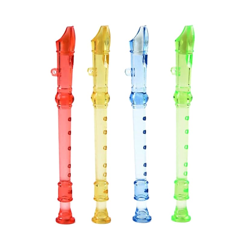 12Pcs Translucent Soprano Recorder Kids Musical Instruments | Reverb