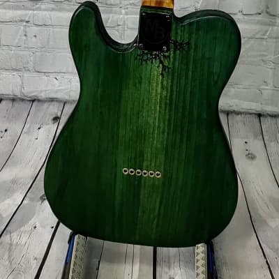 MB 1955 Custom Guitars Model “T” (Fractal) 2023  Green image 3