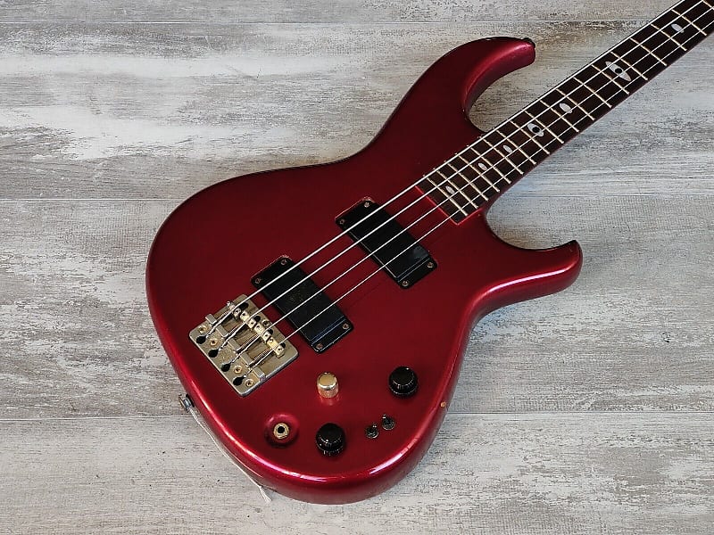 1983 Aria Pro II Japan SB Elite-II Electric Bass (Deep Red Metallic) image 1