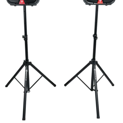 Rockville 2) 15" Battery Powered PA Speakers+Stands+Mics For Church Sound System image 1